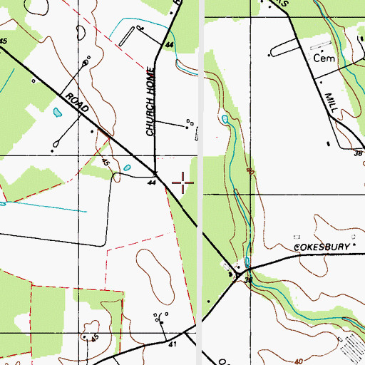 Topographic Map of Wheatley Camp Ground (historical), MD