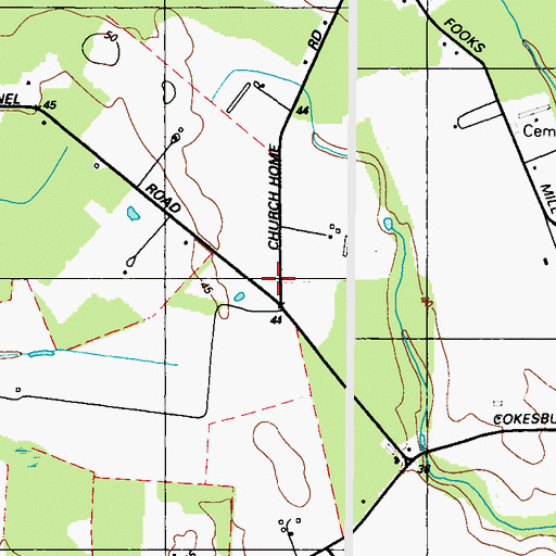 Topographic Map of Wheatley School (historical), MD