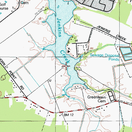 Topographic Map of Whiteley, MD
