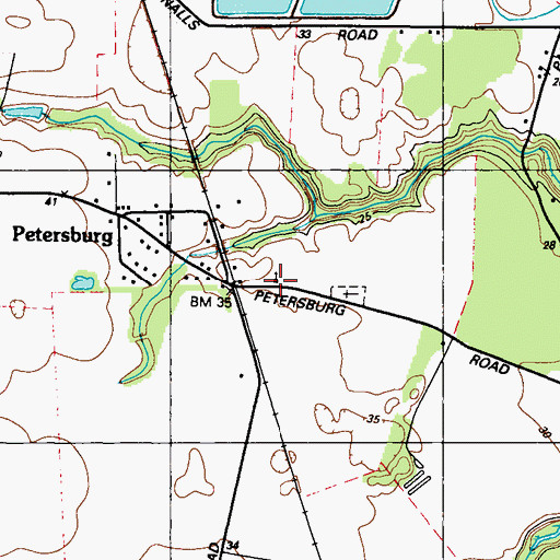 Topographic Map of Zorah Church, MD