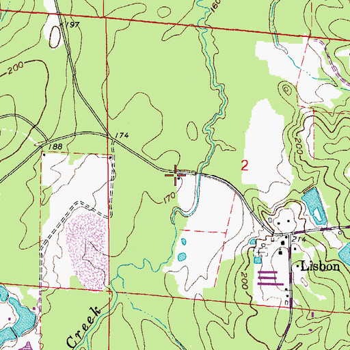 Topographic Map of Flournoy Mill (historical), AR
