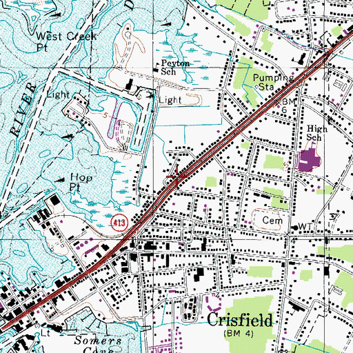 Topographic Map of Church of God, MD