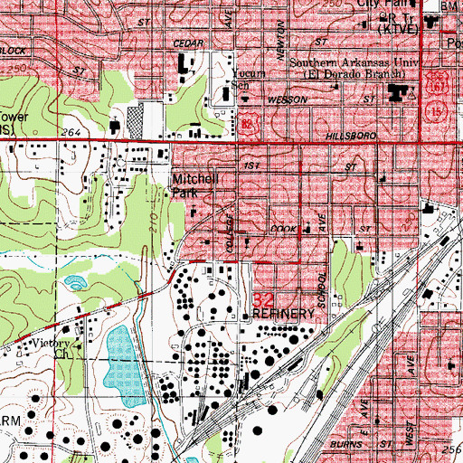 Topographic Map of Good Samaritan Church, AR