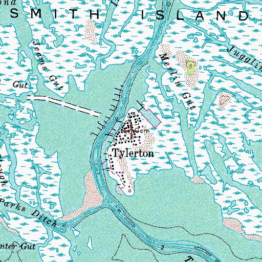 Topographic Map of Union United Methodist Church, MD