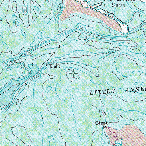 Topographic Map of Yorkshire Island (historical), MD