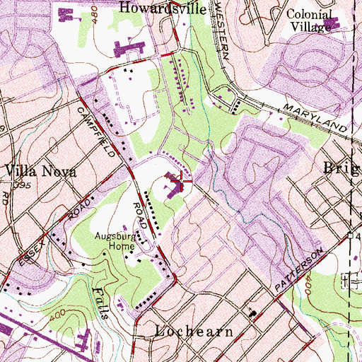 Topographic Map of Campfield Early Learning Center, MD