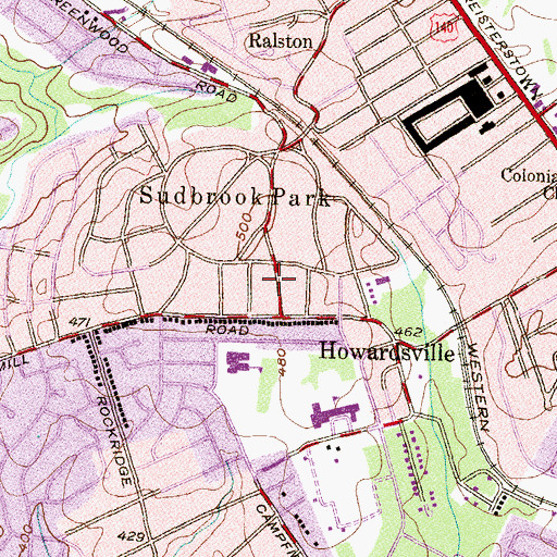 Topographic Map of Williamsburg, MD