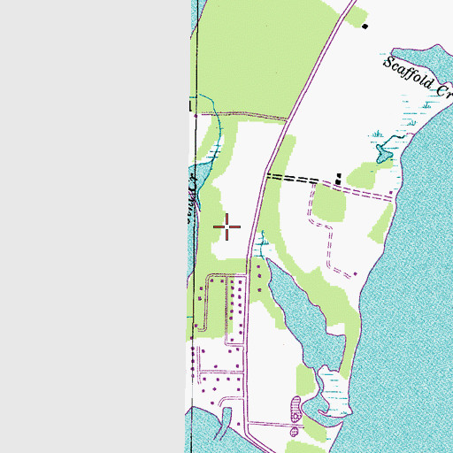 Topographic Map of Bloody Point, MD