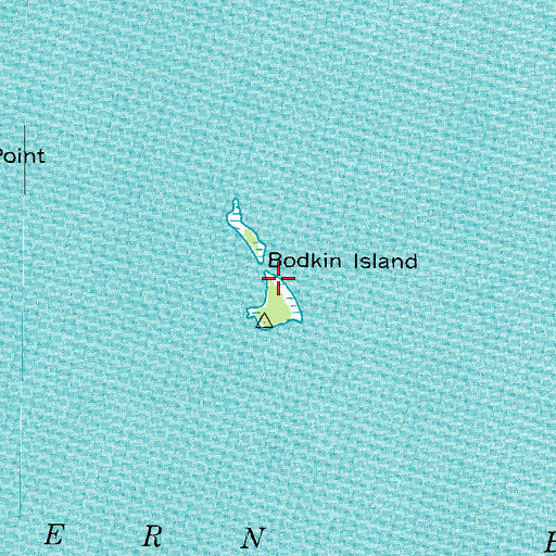 Topographic Map of Bodkin Island, MD