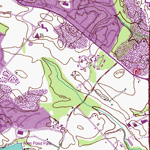 Topographic Map of Bowie, MD