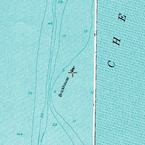 Topographic Map of Brickhouse Bar, MD