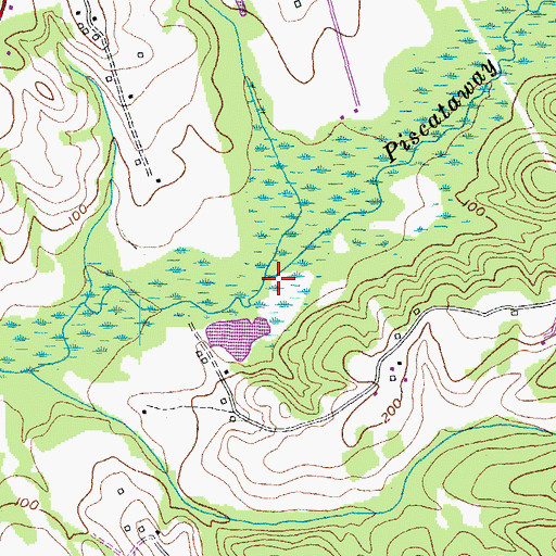 Topographic Map of Butler Branch, MD