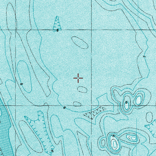 Topographic Map of Chesapeake Bay, MD