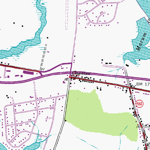 Topographic Map of Chester, MD