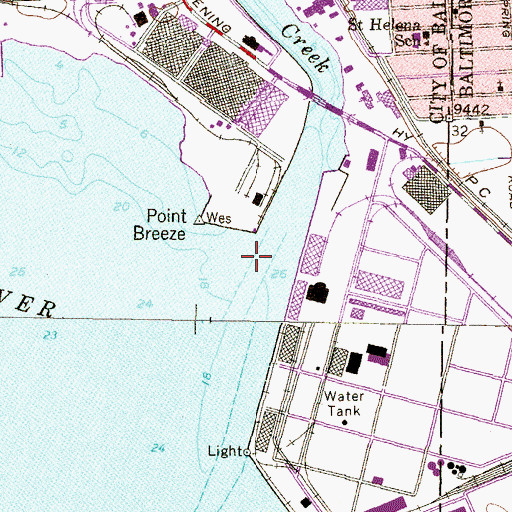 Topographic Map of Colgate Creek, MD