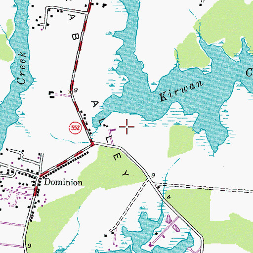 Topographic Map of Crab Alley Neck, MD