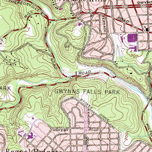 Topographic Map of Dead Run, MD