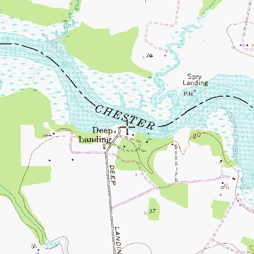 Topographic Map of Deep Landing, MD