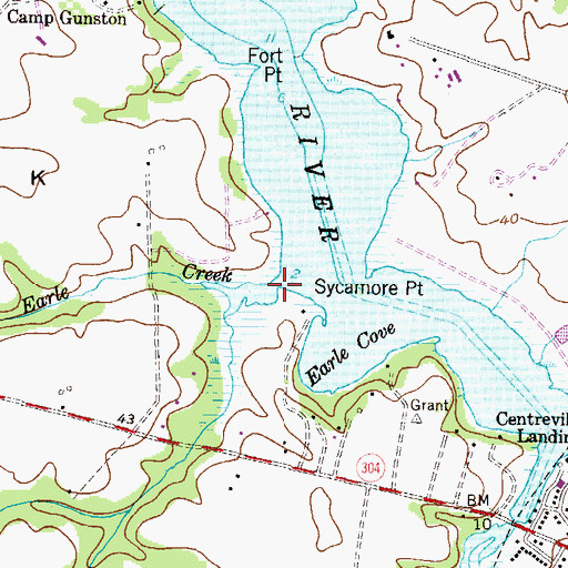 Topographic Map of Earle Creek, MD