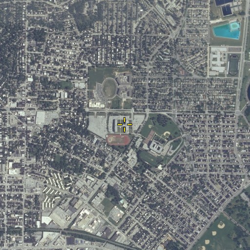 Aerial/Satellite Image of Eastern High School (historical), MD