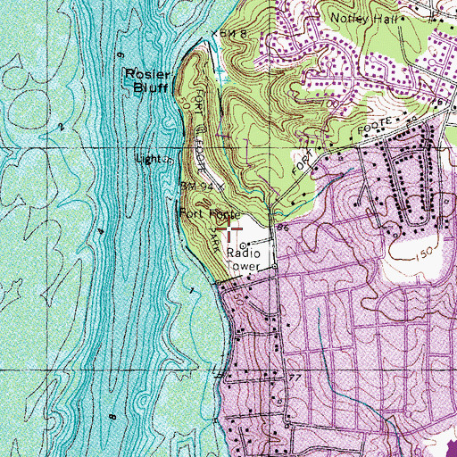 Topographic Map of Fort Foote (historical), MD