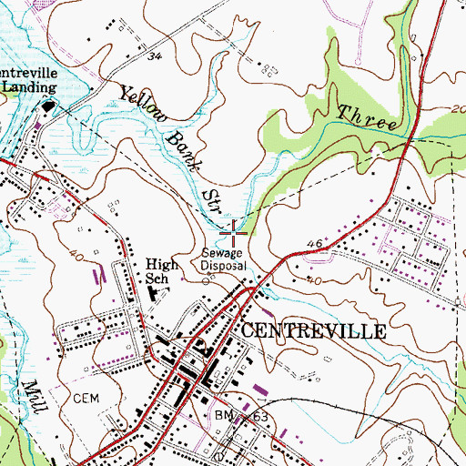 Topographic Map of Gravel Run, MD