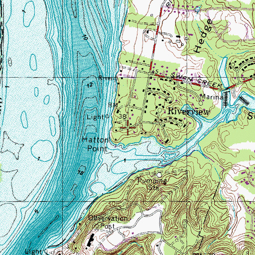 Topographic Map of Hatton Point, MD