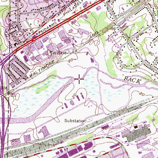 Topographic Map of Herring Run, MD