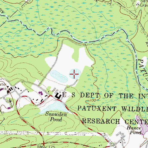 Topographic Map of Island Marshes, MD