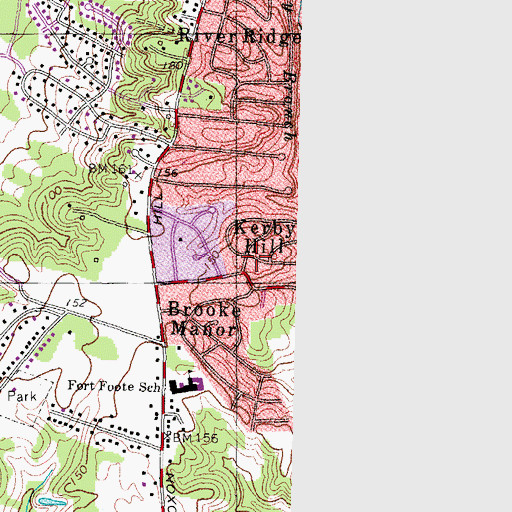 Topographic Map of Kerby Hill, MD