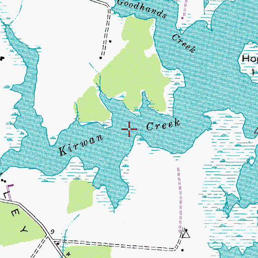 Topographic Map of Kirwan Creek, MD