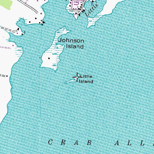 Topographic Map of Little Island, MD