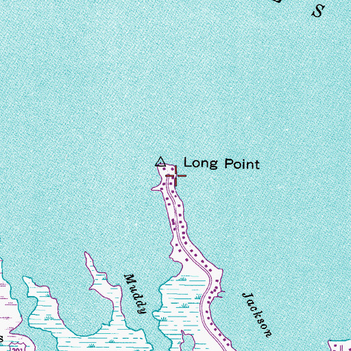 Topographic Map of Long Point, MD