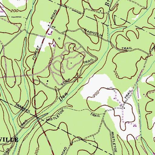 Topographic Map of Loop Trail, MD