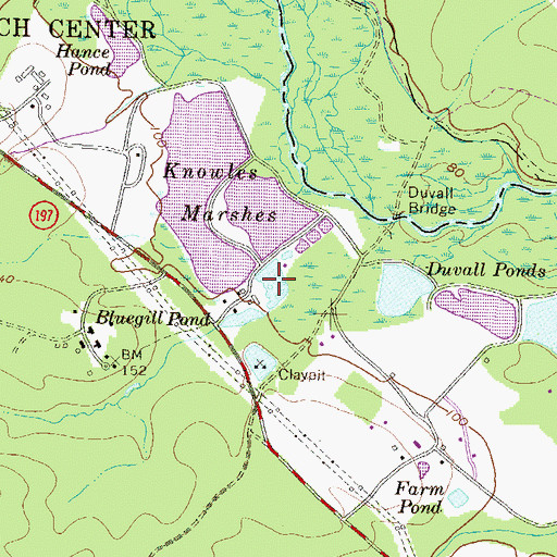Topographic Map of Mallard Pond, MD