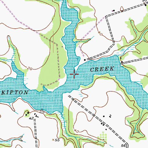 Topographic Map of Mill Creek, MD