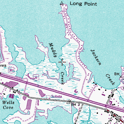 Topographic Map of Muddy Creek, MD