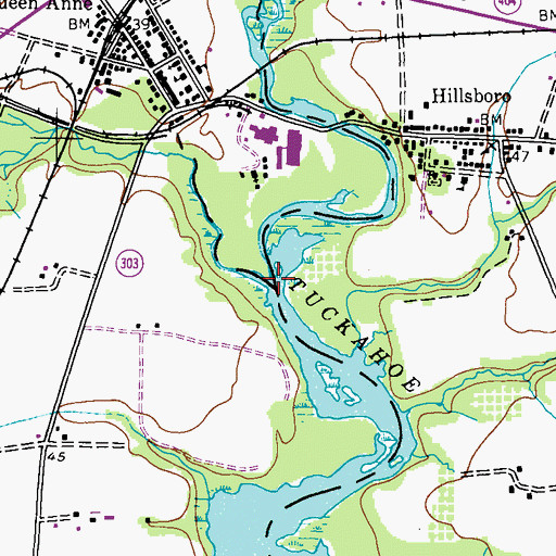 Topographic Map of Norwich Creek, MD