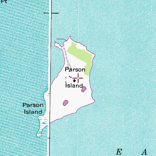 Topographic Map of Parsons Island, MD