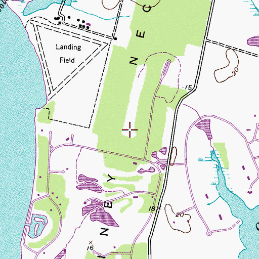 Topographic Map of Piney Neck, MD