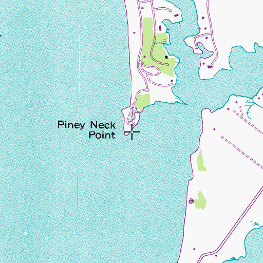 Topographic Map of Piney Neck Point, MD