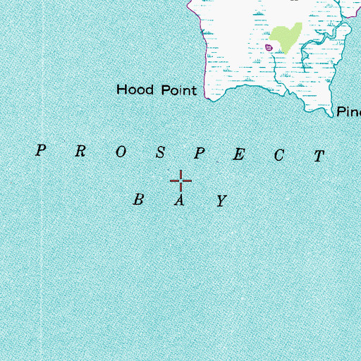 Topographic Map of Prospect Bay, MD