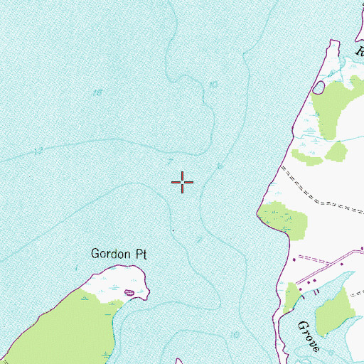 Topographic Map of Reed Creek, MD