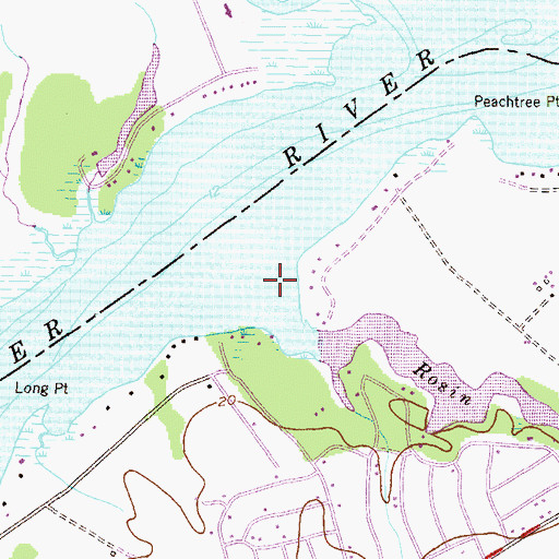Topographic Map of Rosin Creek, MD