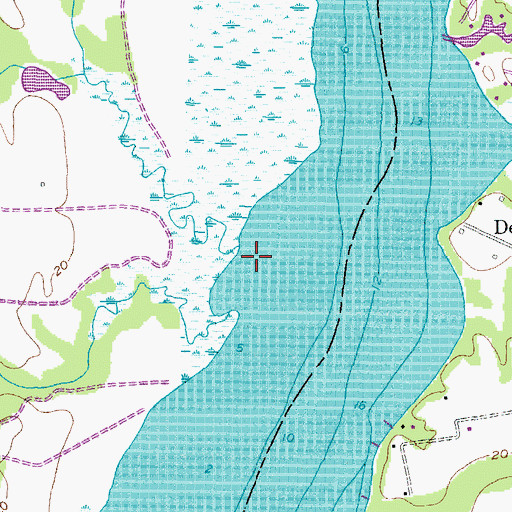 Topographic Map of Summerville Creek, MD