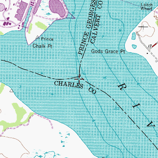 Topographic Map of Swanson Creek, MD
