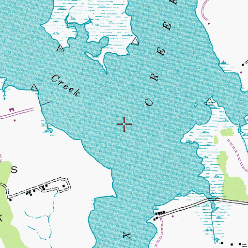 Topographic Map of Warehouse Creek, MD