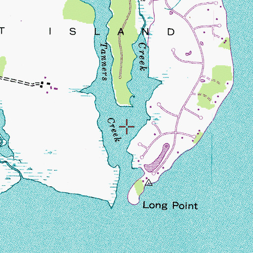 Topographic Map of Cove Creek, MD