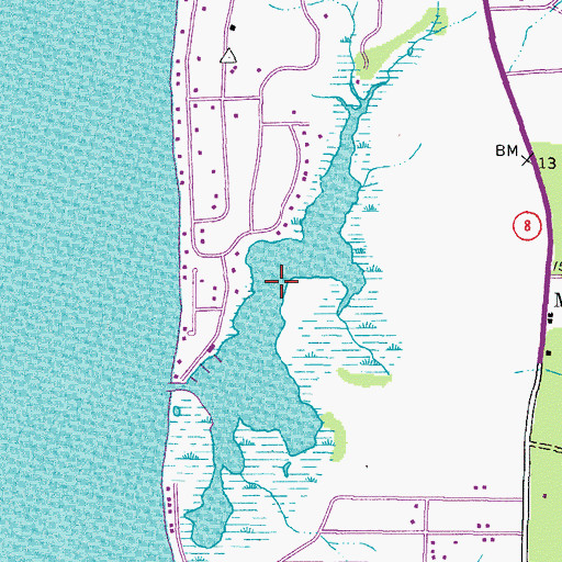 Topographic Map of Price Creek, MD