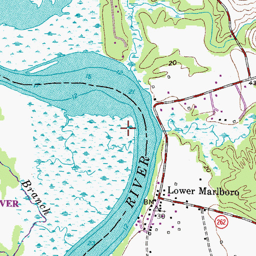 Topographic Map of Short Point, MD